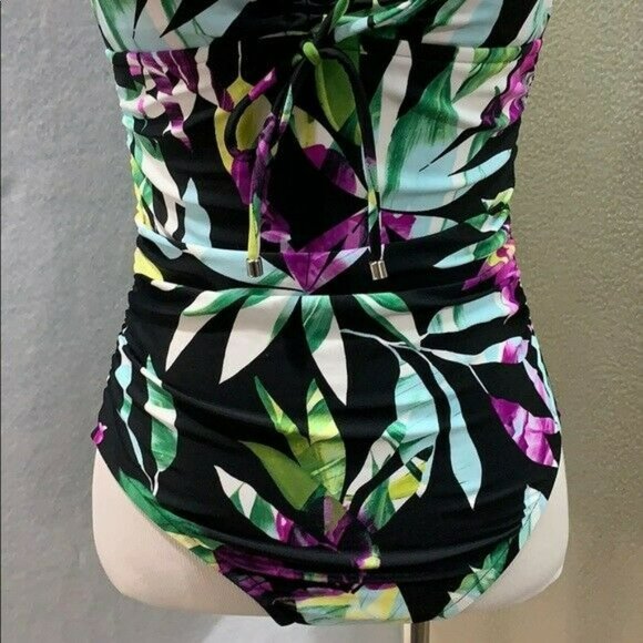 Tropical One Piece Swimsuit Size Small NWT - Picture 4 of 10
